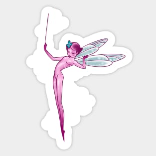 Pink Fairy Sticker